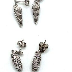 Frederic Jean Duclos designer earrings high end 2 pairs